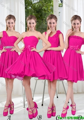 2016 Spring A Line Short Dama Dresses with Ruching