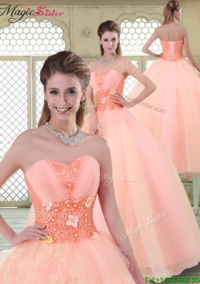 Beautiful Sweetheart Sweet 16 Dresses with  Appliques and Beading