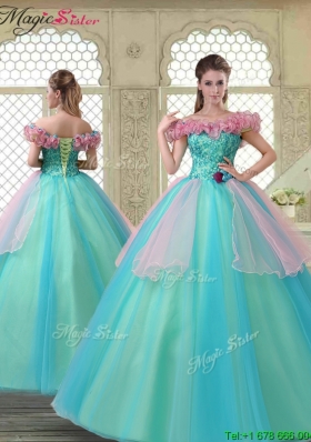Perfect Off the Shoulder Quinceanera Dresses in Multi Color