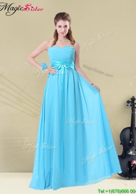 2016 Gorgeous Sweetheart Empire Bridesmaid Dresses with Belt