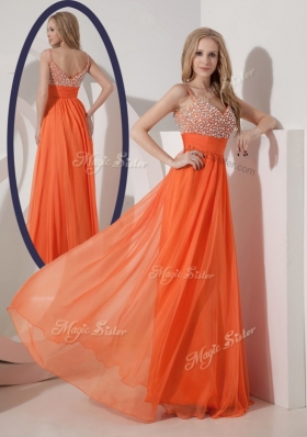 Classical Empire Spaghetti Straps Beading  Best Selling Prom Gowns