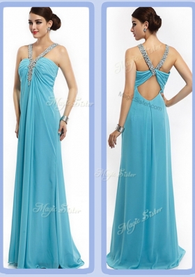 Latest Empire Brush Train Beaded Bridesmaid Dresses