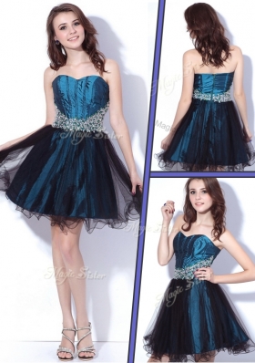 Lovely Sweetheart Beading Short Bridesmaid Dresses for Homecoming