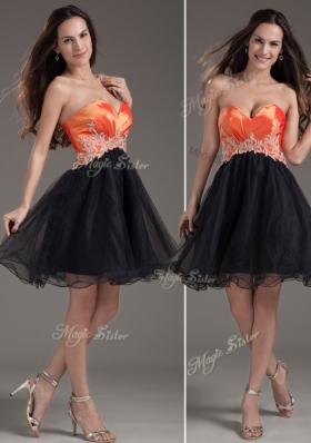 Low Price Princess Sweetheart Bridesmaid Dresses with Appliques