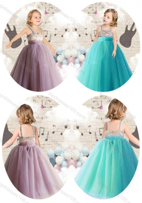 New Arrival Empire Straps Little Girl Dress Appliques and Beading