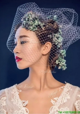 Classical Hand Made Flowers and Net Yarn Headpieces for Women