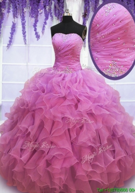 New Arrivals Sweetheart Beaded and Ruffled Quinceanera Gown in Organza