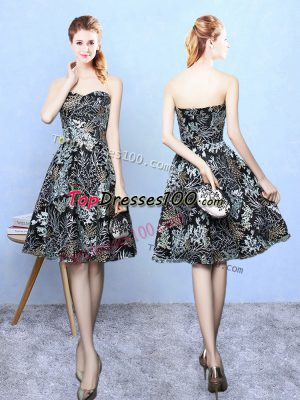 Elegant Multi-color Sweetheart Neckline Pattern Dama Dress for Quinceanera Sleeveless Zipper