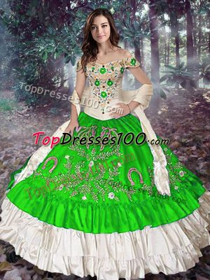Fantastic Ball Gowns Ball Gown Prom Dress Off The Shoulder Taffeta Sleeveless Floor Length Lace Up
