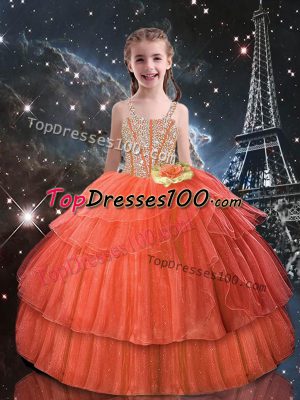Tulle Short Sleeves Floor Length Juniors Party Dress and Beading and Ruffled Layers