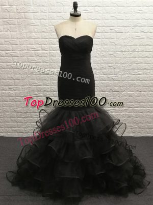 Sleeveless Beading Zipper Prom Dress