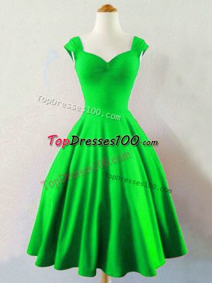 Stunning Straps Sleeveless Court Dresses for Sweet 16 Knee Length Ruching Taffeta