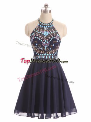 Nice Sleeveless Beading Side Zipper Homecoming Dress