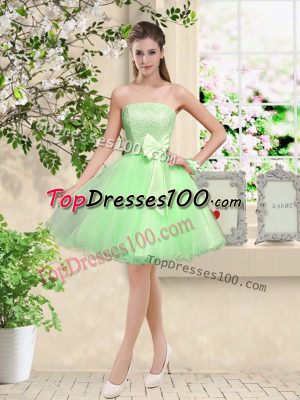 Organza Off The Shoulder Sleeveless Lace Up Lace and Belt Bridesmaids Dress in