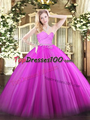 Sumptuous Sleeveless Beading and Lace Zipper 15 Quinceanera Dress