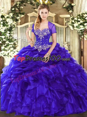 Excellent Floor Length Purple Quinceanera Dresses Sweetheart Sleeveless Lace Up
