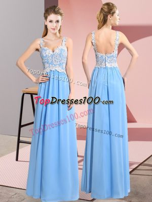 Sleeveless Lace Zipper Evening Dress
