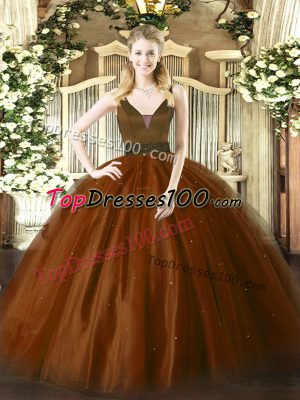 Hot Selling Sleeveless Beading Zipper Quinceanera Gowns