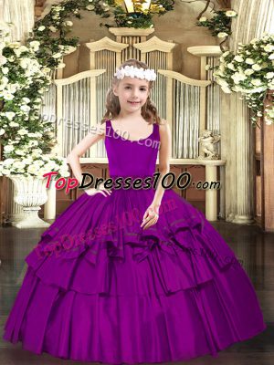 Trendy Sleeveless Zipper Floor Length Beading Teens Party Dress