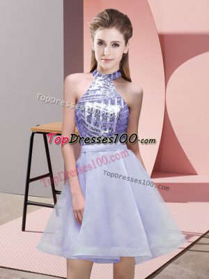 Sleeveless Sequins Backless Bridesmaid Dresses