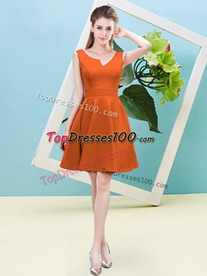 Deluxe Satin Sleeveless Mini Length Quinceanera Court Dresses and Ruching