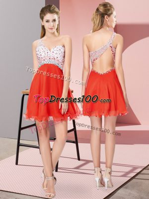 Sleeveless Beading Criss Cross Prom Dresses