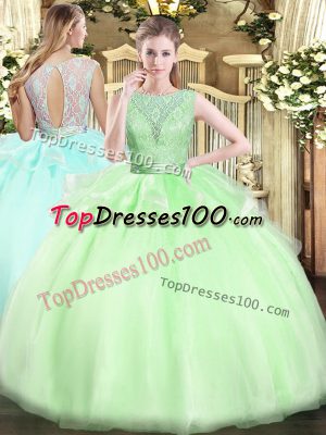 On Sale Backless Sweet 16 Dress Lace Sleeveless Floor Length