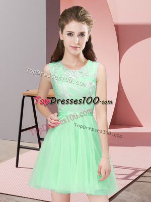 Sleeveless Lace Side Zipper Vestidos de Damas