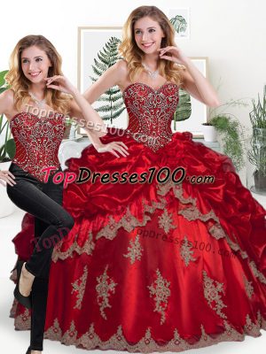Sleeveless Lace Up Floor Length Beading and Appliques and Pick Ups Sweet 16 Dresses