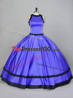 Enchanting Purple Scoop Neckline Ruching Quinceanera Dress Sleeveless Zipper