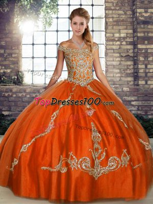 Vintage Tulle Sleeveless Floor Length Quinceanera Dresses and Beading and Embroidery