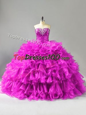 High Quality Floor Length Purple Quinceanera Dresses Sweetheart Sleeveless Lace Up