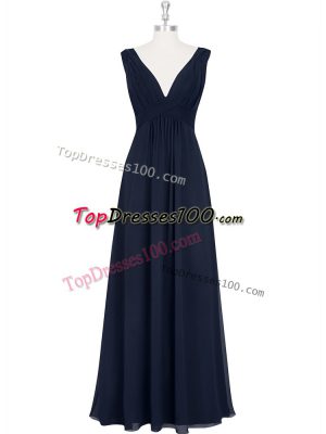 Popular Sleeveless Ruching Backless Dress for Prom