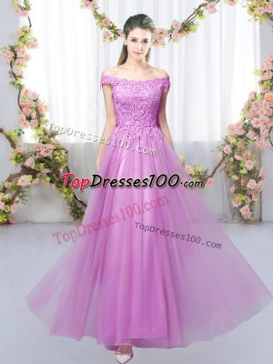 Extravagant Sleeveless Lace Lace Up Wedding Party Dress