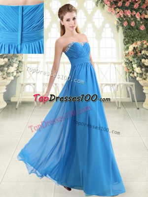 Sleeveless Beading Zipper Prom Party Dress