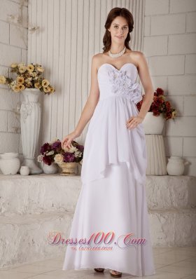 New Empire Sweetheart Maternity Wedding Dress Floor-length Chiffon Beading