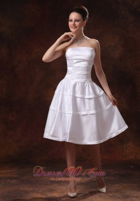 Simple Taffeta A-line Knee-length Bridesmarid Dress For Custom Made In Dublin Georgia