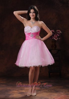 2013 Beadeded Decorate Multi-color Organza Sweetheart A-line Short Prom Dress In Scottsdale Arizona