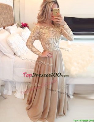 A-line Prom Evening Gown Black Scoop Satin Sleeveless Floor Length Side Zipper