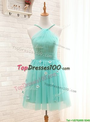 Straps Straps Tulle Sleeveless Mini Length Cocktail Dresses and Hand Made Flower