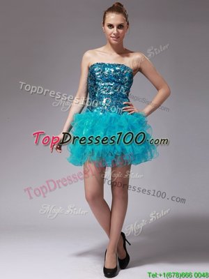 Beautiful Sleeveless Beading and Ruffles Zipper Party Dress for Toddlers