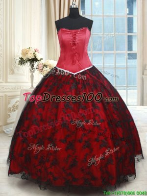 Top Selling Sleeveless Lace Up Floor Length Lace Vestidos de Quinceanera