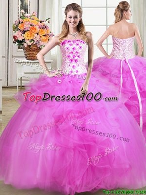 Chic Three Piece Floor Length Yellow Green 15 Quinceanera Dress Straps Sleeveless Lace Up