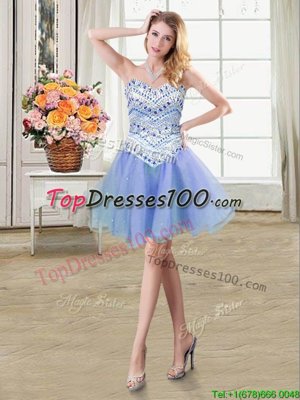 High Quality Sleeveless Beading Lace Up Juniors Party Dress