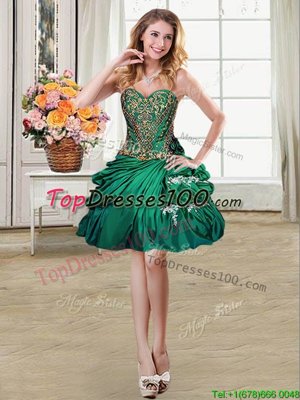 Graceful Sleeveless Lace Up Mini Length Beading and Appliques and Pick Ups Cocktail Dresses