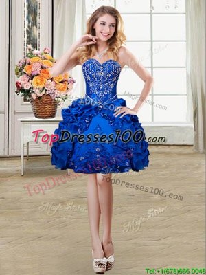 Organza and Taffeta Sleeveless Mini Length Club Wear and Beading and Embroidery and Pick Ups