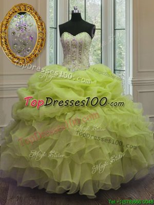 Coral Red Scoop Neckline Beading and Ruffles Sweet 16 Quinceanera Dress Sleeveless Lace Up