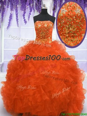 Hot Sale Multi-color Sleeveless Sweep Train Appliques and Pick Ups With Train Quince Ball Gowns