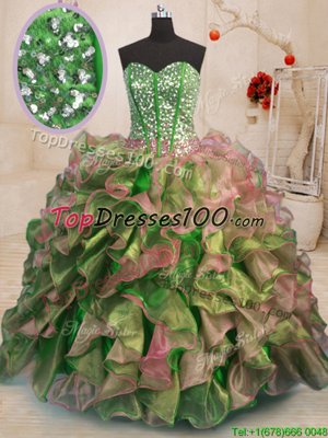 High Class Vestidos de Quinceanera Military Ball and Sweet 16 and Quinceanera and For with Beading and Embroidery Strapless Sleeveless Lace Up