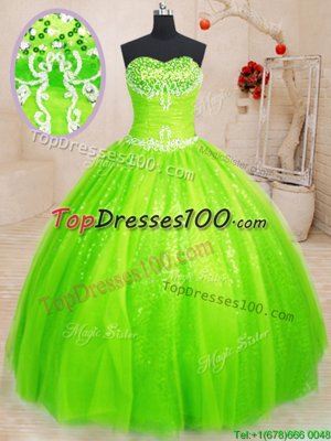 Beading Sweet 16 Dresses Lace Up Sleeveless Floor Length
